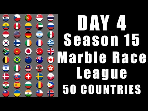 Marble Race League Season 15 Day 4 Marble Point Race in Algodoo / Marble Race King