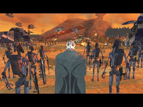 General Grievous' Scorched Invasion of HYPORI! - Men of War: Star Wars Mod Battle Simulator