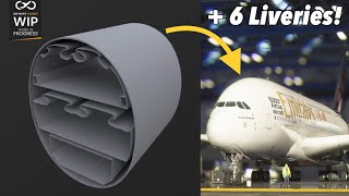 First Infinite Flight A380 Rework Photos + 6 New Liveries & Challenger 350 Cockpit Almost Done!