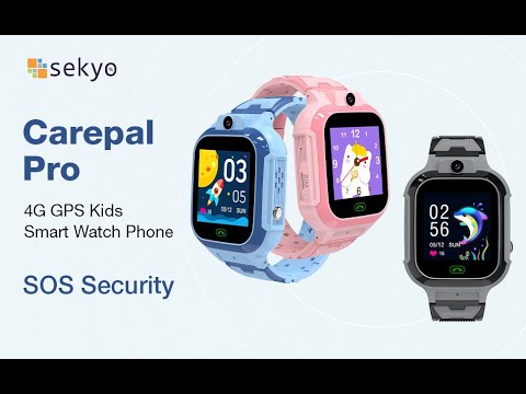 Carepal Pro Kids Smart Watch! Live Location Tracking, Video Calling, SOS Feature, Geo Fencing Sekyo