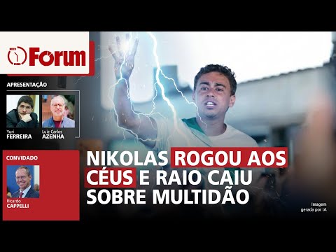 Nikolas Ferreira pediu um sinal de Deus. Raio caiu sobre quem pedia anistia a Bolsonaro em Brasília