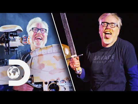 Adam Savage Tests His Hand-Made Weapons | Savage Builds