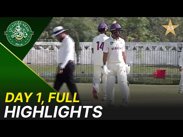 Full Highlights | Lahore Whites vs Karachi Blues | Day 1 | QeAT 2025/26 | M2P1U