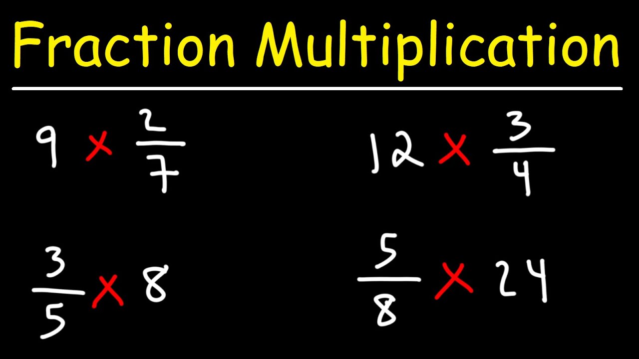 Multiplying Whole Numbers and Fractions
