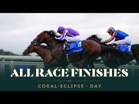 All race finishes from Coral-Eclipse Day at Sandown Park Racecourse