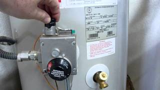Water heater shutdown, relight, and maintenance