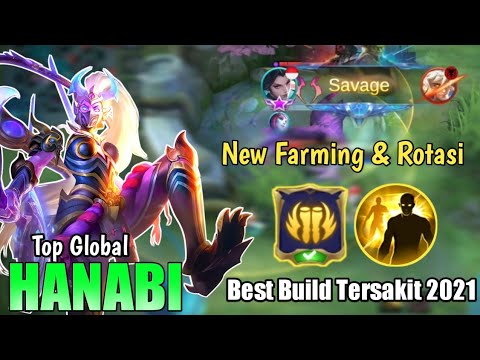 HANABI SAVAGE! NEW ROTASI DAN FARMING - HANABI BEST BUILD TERSAKIT - MLBB - GG BIZKIDS