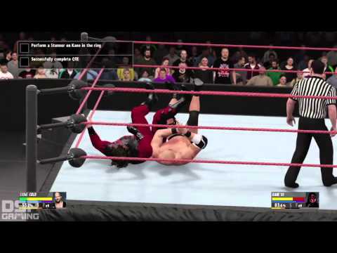 WWE2K16 2K Showcase: Raise Some HELL pt12 - RAW vs. Kane (WWF Title)