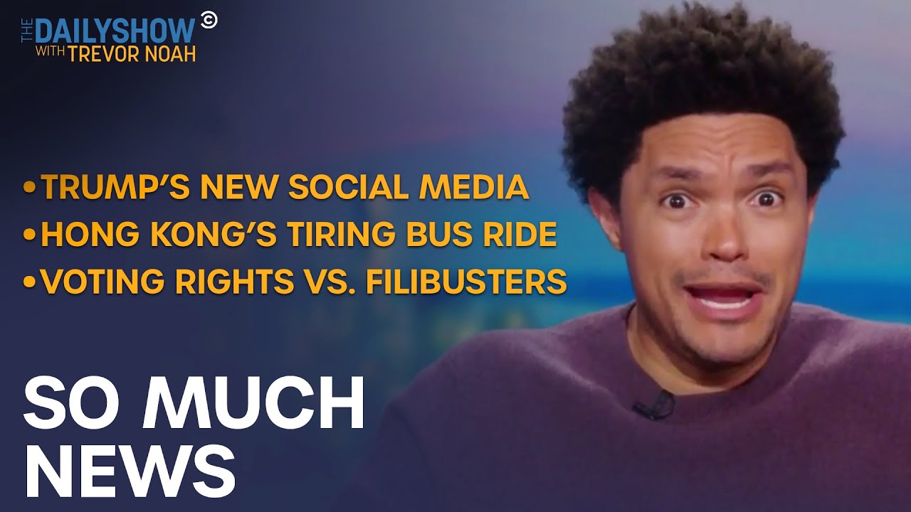 Trump Starts His Own Social Media App & The GOP Blocks Another Voting Rights Bill | The Daily Show - YouTube