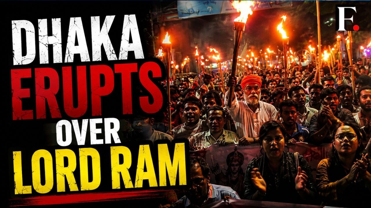 Bangladesh Protest: Massive Hindu Rally Chanting 'Jai Shri Ram' Over Alleged Idol Desecration
