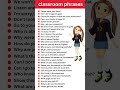 Classroom Phrases Shorts English