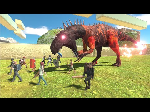 Escape from SUPER ALLOSAURUS - Escape from Monster - Animal Revolt Battle Simulator