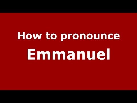 How to pronounce Emmanuel (Arabic/Morocco) - PronounceNames.com