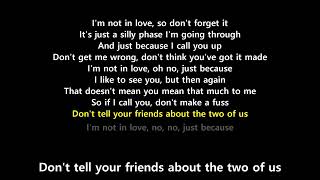 I&#39;m Not in Love (Lyrics) - Will To Power