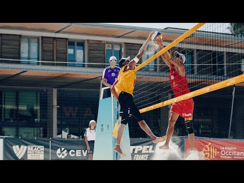 🏐 Wu Jiaxin/Ch. W. Zou (CHN) - Peter/Hernan (VEN) | 2022 VW Beach Pro Tour Futures | Montpellier 🏐