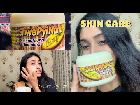 Cuidados com a pele com Shew Pyi Nann Thanaka