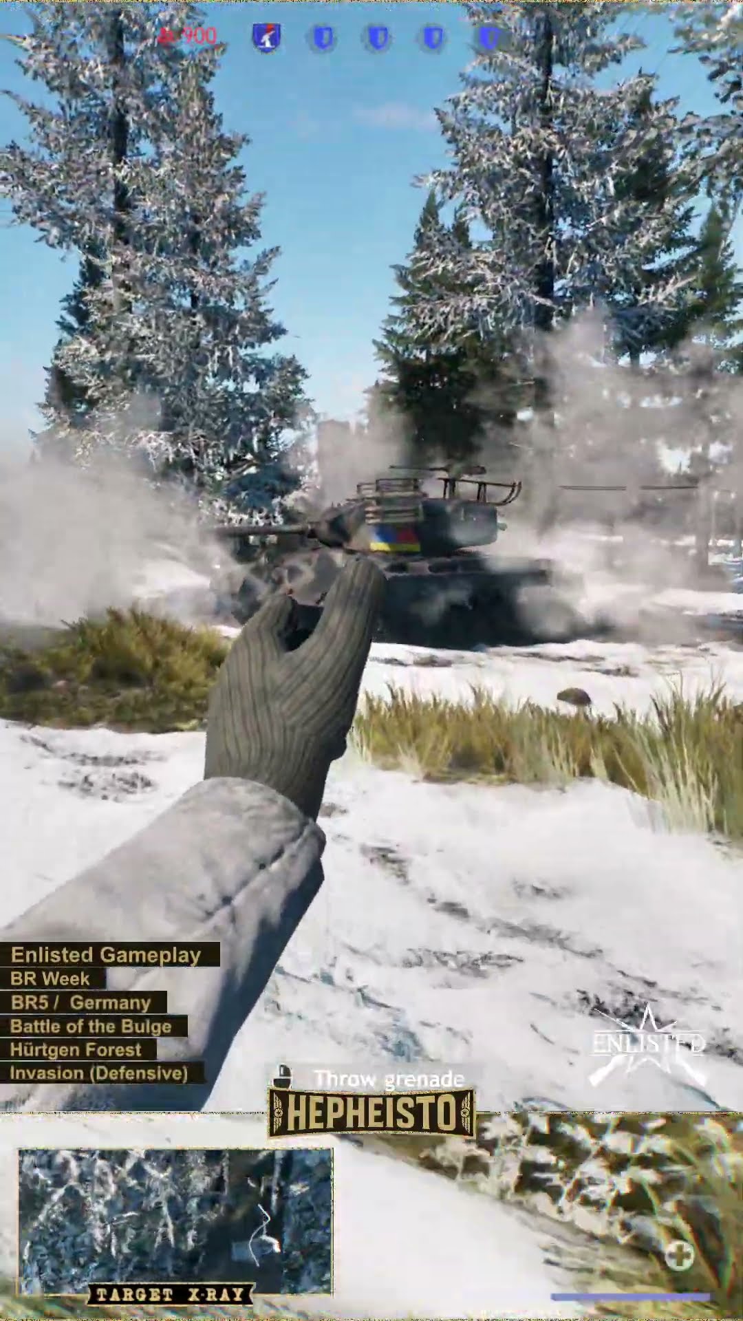 Partisan eliminates Tank M26 T99 with Explosion Pack
