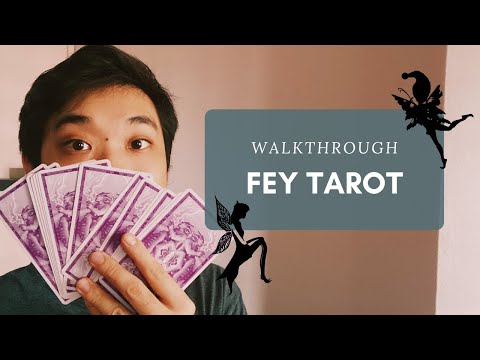 FEY TAROT 🧚‍♂️🧚🏻‍♀️ WALKTHROUGH: a magical fae deck full of cute colorful creatures! otherwordly!
