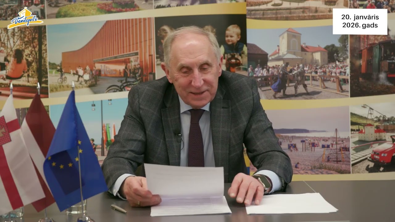 VIDEO: J.Vītoliņš par Ventspils pilsētas aktualitātēm – 20.01.2026.