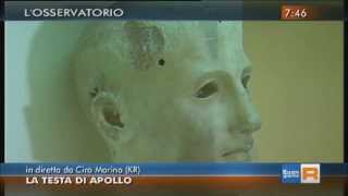 preview picture of video 'Riflettori accesi sull'acrolito di Apollo, la Rai a Ciro' Marina'