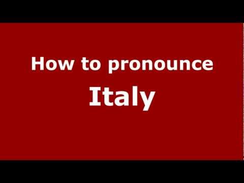How to pronounce Italy
