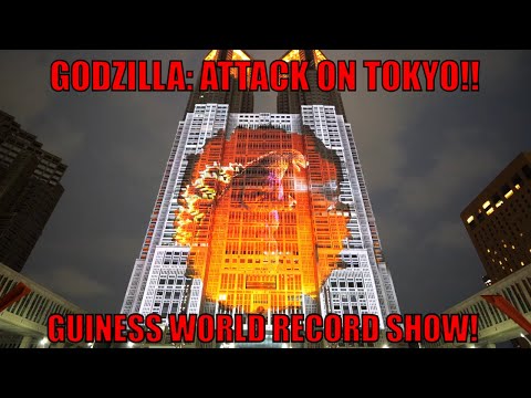 4k Full Godzilla: Attack on Tokyo Show!