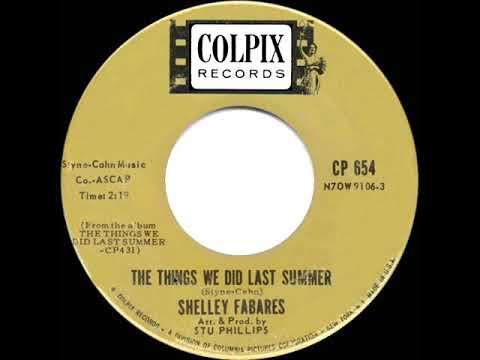 1962 HITS ARCHIVE: The Things We Did Last Summer - Shelley Fabares