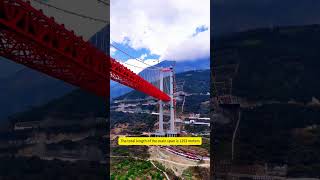 1293m Main Span, Luding Dadu River Bridge of Sichuan Tibet Railway Full Footage