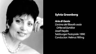 Sylvia Greenberg sings "Aria di Genio" from Haydn's Orfeo ed Euridice