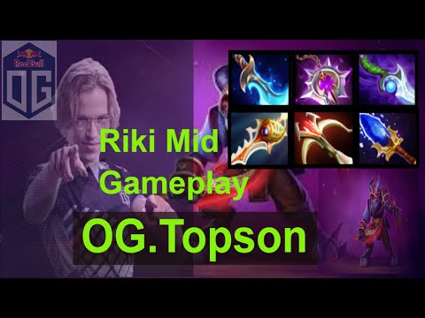 Topson - Riki Mid | Flopson Ranked  Dota 2 Gameplay - 7.23