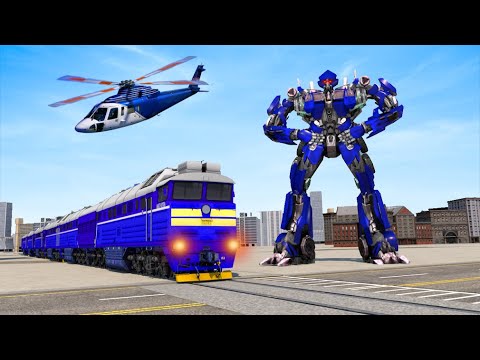 Train Robot Car Transformation Game || 3D Unity Best Train Robot Game