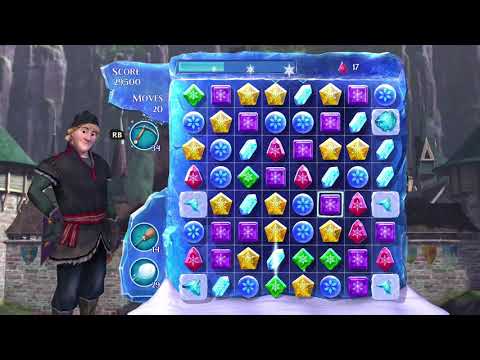 Frozen Free Fall: Snowball Fight Level 279 Walkthrough, , No Power Ups