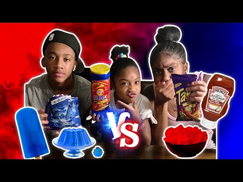 Blue VS. Red Challenge (Extremely Funny)🤣