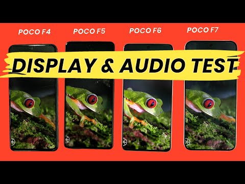 Display & Sound Test : POCO F7 VS POCO F6 VS POCO F5 VS POCO F4 : POCO F7 Wins?