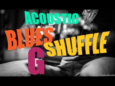 Blues Backing track - Acoustic Shuffle in G (Harmonica in C)