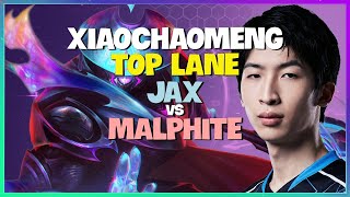 Challenger Jax : His ONE COMBO DEVASTATES Malphite - TOP LANE DOMINATION