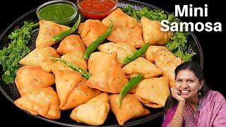 तीख़ा चटपटा मिनी समोसा | Spicy Mini Samosa Recipe | Samosa Recipe | Punjabi Samosa | Kabitaskitchen