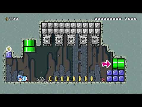 30 segundos de Thwomps by RodrigoSpk - Super Mario Maker 2 - No Commentary 1bw