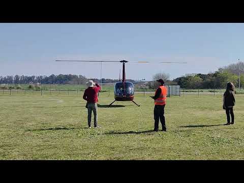 Puesta en Marcha y Despegue Robinson R66 Aeroclub San Antonio de Areco | SNT
