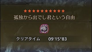[MHWilds]孤独から出でし君という自由/ガンランスソロ（非火事場） 9'15"83/Arch Tempered Arkveld Gunlance Solo
