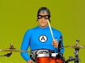 Yo Gabba Gabba Ricky Fitness Plays The Drums Slow Motion 2x