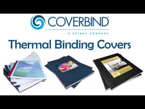 Assorted Sizes Coverbind Clear Linen Thermal Binding Covers (Price per Box)