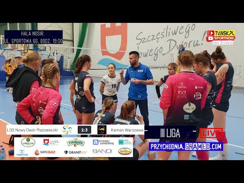 tv.nsk.pl [relacja] LOS Nowy Dwór Maz. - Kaman Warszawa 2:3 2023-01-17 g. 19:00 seniorki III liga