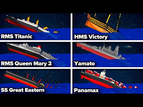 ⚓ALL Famous Ships Sink Like Titanic | Compilation