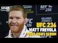 UFC 236: Matt Frevola Predicts Jon Snow Will Be Sitting On Iron Throne At End Of GOT