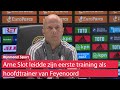 Feyenoord-trainer Slot laat Jørgensen apart trainen: 'Alleen door met jongens die willen blijven'