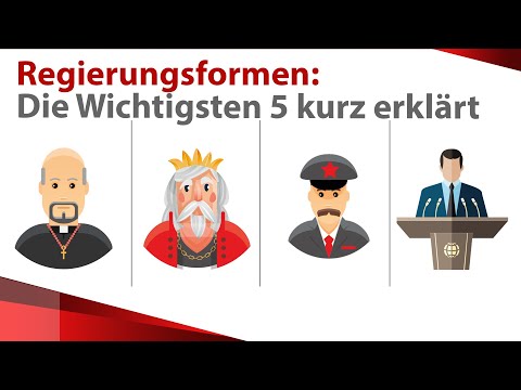 Die wichtigsten 5 Regierungsformen kurz erklärt!