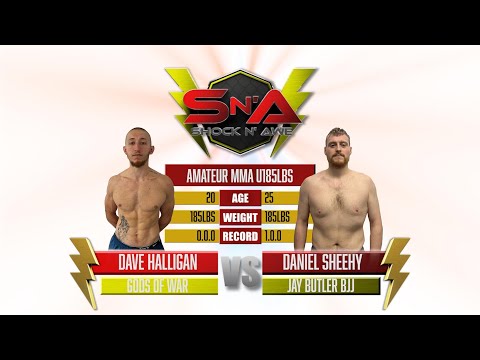 Shock N Awe 35 - Dave Halligan vs Daniel Sheehy - Middleweight Amateur MMA 185lbs