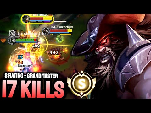 OLAF HARD CARRY AGAINST OP SAMIRA ON GRANDMASTER! 17 KILLS ON HIGH ELO - Olaf Wild Rift