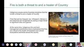 Indigenous aspirations and capacity for bushfire response - final findings meeting